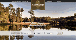 Desktop Screenshot of durhamlakesgolf.com